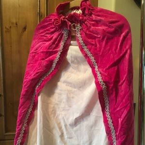 Princess Velvet Pink Cape Costume